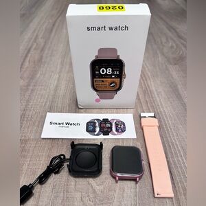 Smart Watch with Pink Strap NIB
